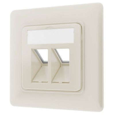 Anschlussdose Netzwerkdose Unterputz Datendose LAN Dose 2-Port Keystone Cat 7 8