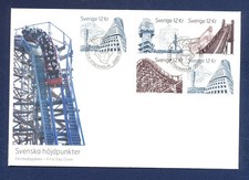 SWEDEN -  Scott 2616-2617 - FDC - architecture, roller coaster - 2004