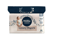 Millie Moon Luxury Diapers, Size 2, 31 Count