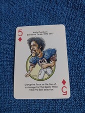 Wally Chambers Card Chicago Bears Hero Decks Playing Card Football Card NFL