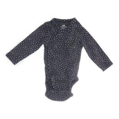 H&M, Body, Größe: 56, Grau/Weiß, Gepunktet, Unisex (Kinder) #zZY