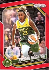 2025 Panini Prizm WNBA #37 Jordan Horston Red Prizms #/299