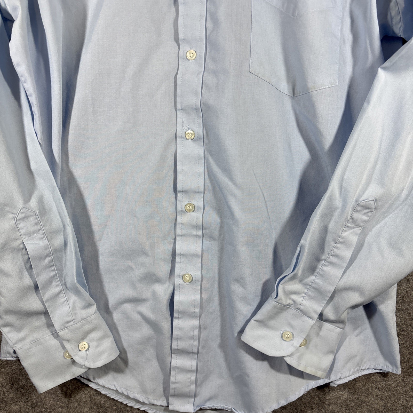 Hennessy Vintage Men’s Blue Dress Shirt 16.5 34/35
