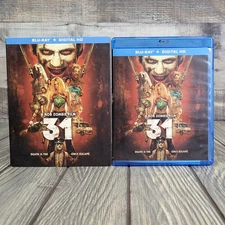 Rob Zombie: 31 (Blu-ray, Horror, 2015) w/ Slipcover, Halloween Killer Clowns EUC