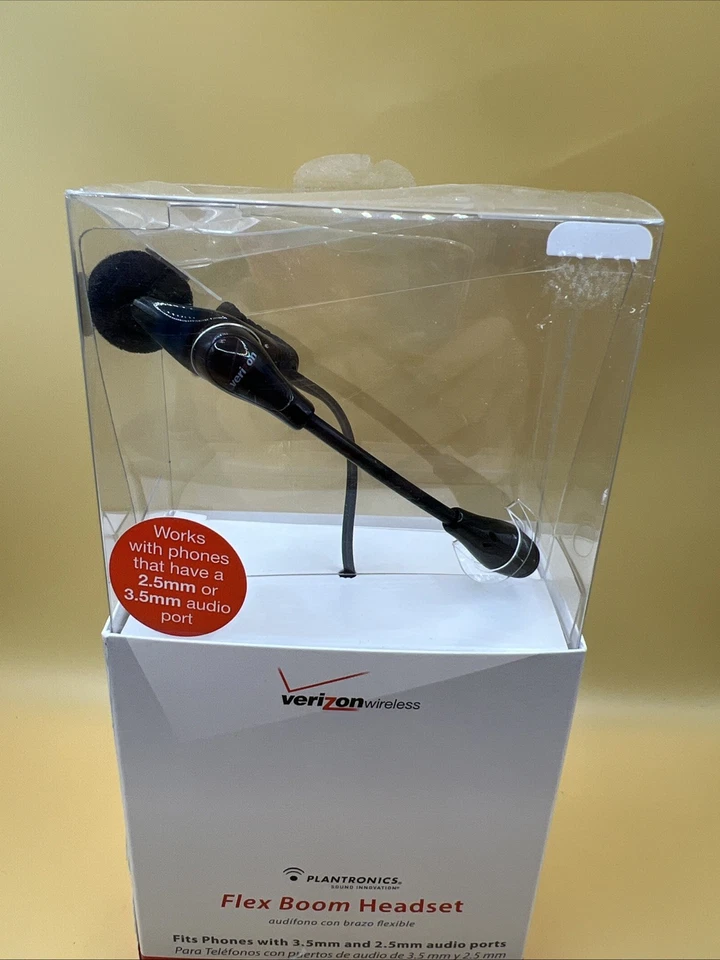 Plantronics Flex Boom Smart Phone WIRED Headset 2.5mm or 3.5mm PLANFLXBOMT35 New - Image 2 of 4