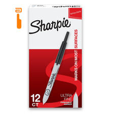 Sharpie Retractable Permanent Markers, Ultra Fine 1 Count Pack of 1 , Black