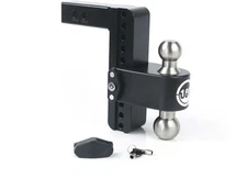 Weigh Safe LTB8-2-CER-BLA Turnover Ball 8" Drop Hitch w/2" Shank (8K/10K GTWR)