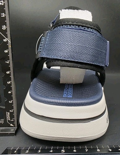 Skechers Men's Go Walk 5 Carbourg Open Toe Sandals - Navy/Black - UK 11 / US 12 - Picture 8 of 23