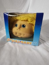 Doll Baby Head Martha Nelson Thomas 1984 Blonde Curly Yarn Hair 4.5in Polyester