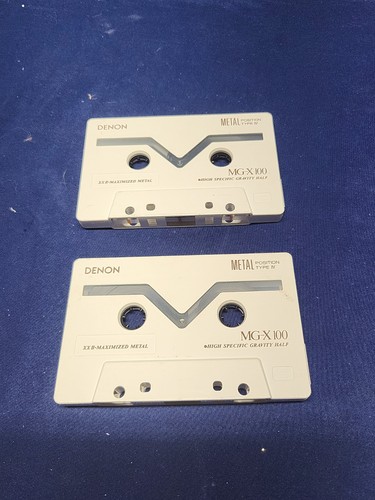 Vintage Denon MG-X100 Metal Position Type IV Cassette Tape Pre Recorded 