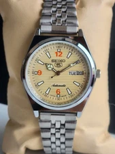 Vintage Seiko 5 Automatic 6309 17 Jewels Gentlemen's Wrist Watch - FREE SHIPPING
