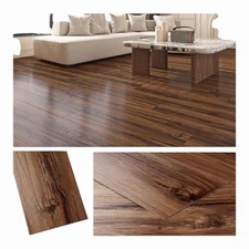 Livelynine 36-Pack 6x36 Peel & Stick Wood Vinyl Floor Planks Waterproof