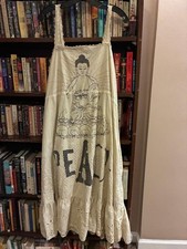 Magnolia Pearl Eyelet Tevy Peace Tank Dress, NWT, Moonlight, One Size