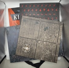 Warhammer 40K Kill Team Shadowhunt Dossier Book Descent Kill Zone Maps x2 Tokens