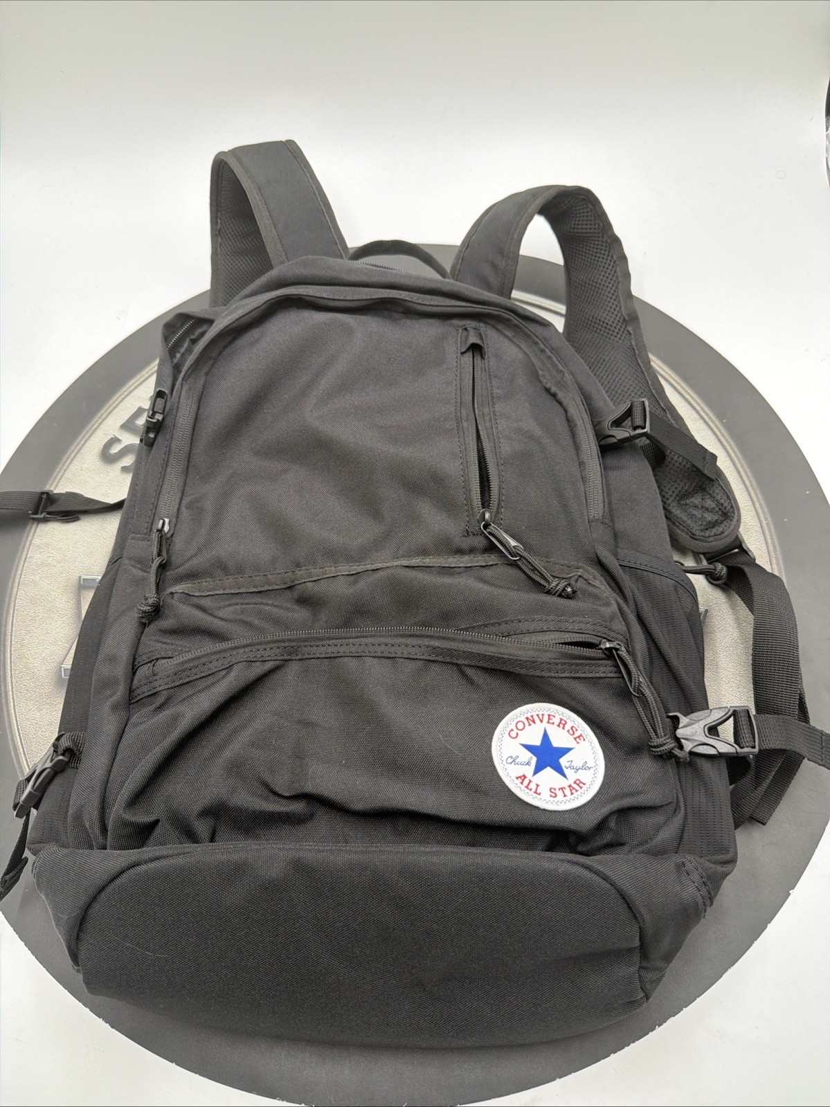Converse Chuck Taylor All Star Straight Edge Laptop Backpack, Tear **See Pics**