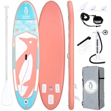 Tuxedo Sailor 10'6"×33"×6" Inflatable Stand Up Paddle Board with Premium SUP