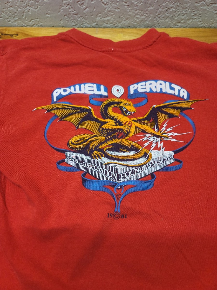 Vintage 1981 Powell Peralta Banner Dragon Shirt Small Bones