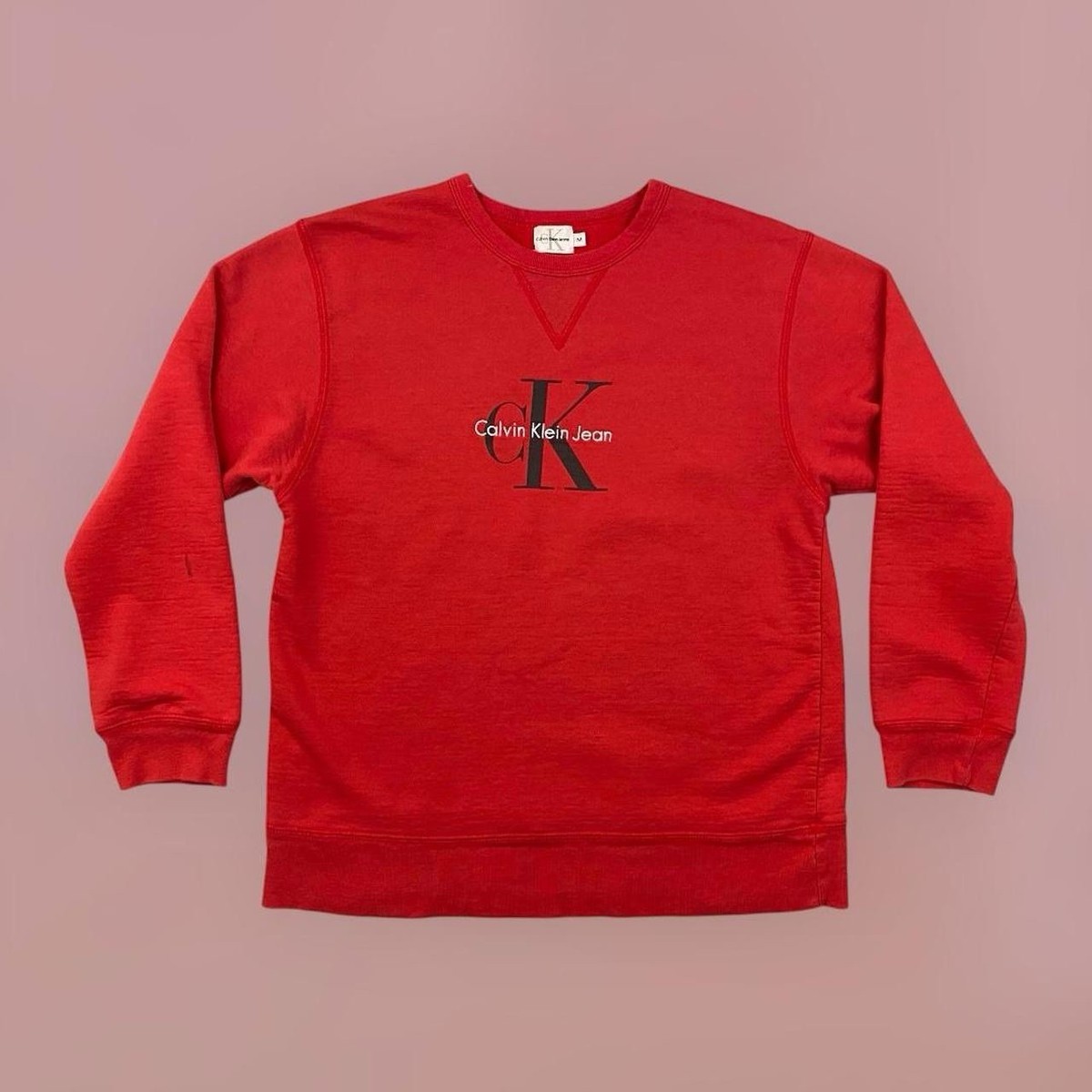 VTG 90s 00s Calvin Klein Jean Classic Pullover Sweatshirt Adult M 