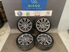 VW POLO BLUE GT GENUINE 17 INCH MONTANI ALLOY WHEEL SET 2015 TO 2018 6R0601025AE