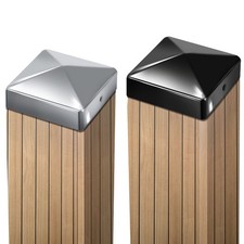 10x Pfostenkappe Zaunkappe Pyramide Abschluss End Haubenstecker Metall 71/91mm