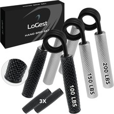  Metal Hand Grip Set, 100LB-200LB 3 Pack 50LB...