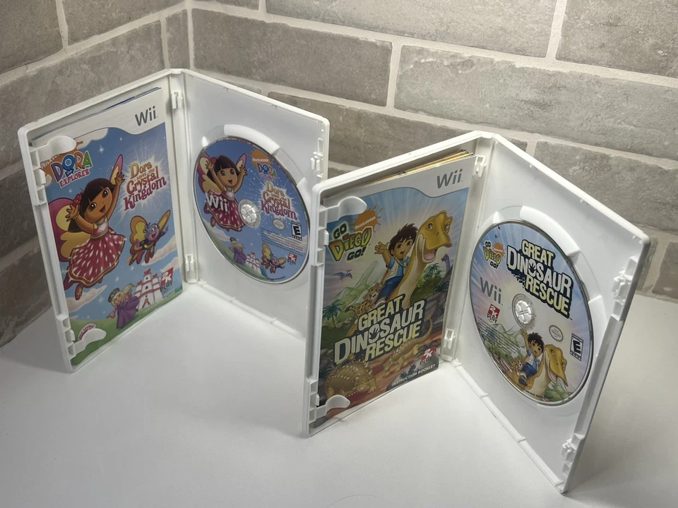 Diego, Go Great Dinosaur Rescue Dora Saves The Crystal Kingdom Nintendo Wii Cib - Image 3 of 4