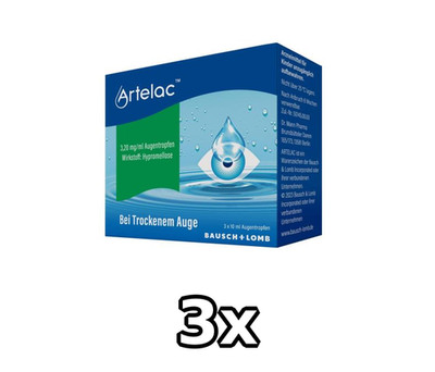 3x ARTELAC Augentropfen 3X10 ML PZN 4348208