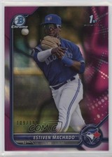 2022 Bowman Chrome Prospects Fuchsia Lava Refractor 109/199 Estiven Machado 0vt8