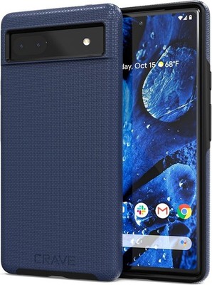 Crave Dual Guard Case for Google Pixel 6a, Shockproof Protection, Navy -...