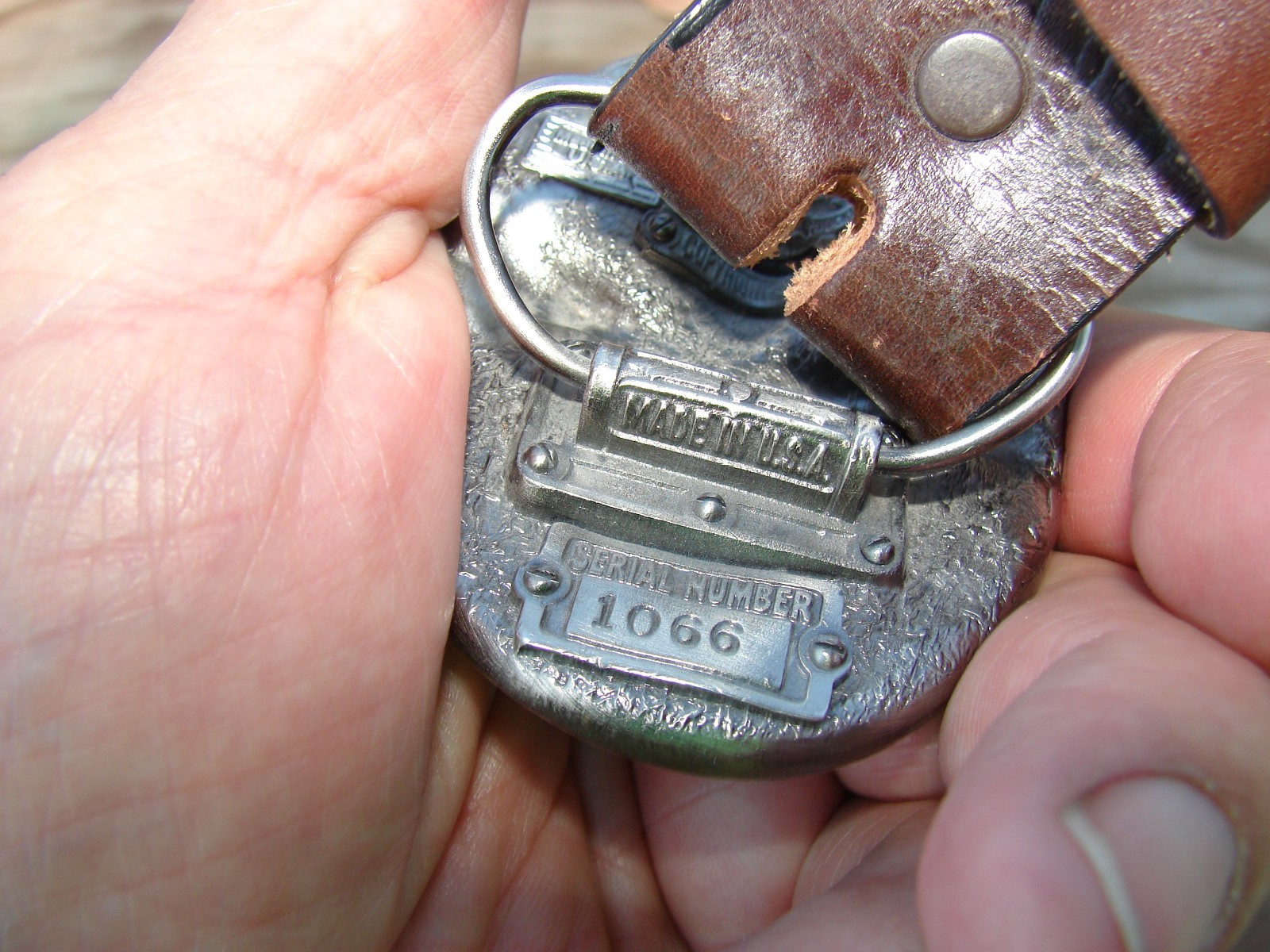 New Vtg 80s Golf Belt Buckle The Great American Buckle Co USA Ser. #1066 + BELT