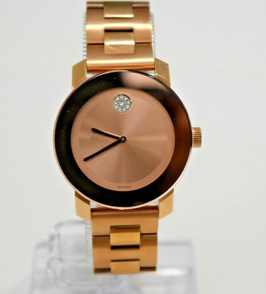 Movado Bold Authentic RG IP SS 3600086 695 Watch eBay