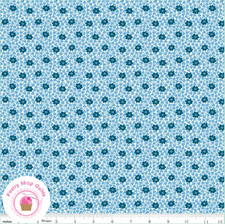 Riley Blake FLOWER SHOW MIDSUMMER 4775955A Blue LIBERTY Quilt Fabric