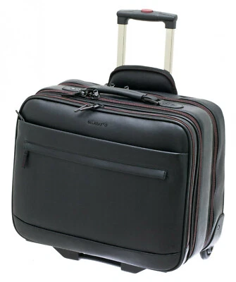 Aktenkoffer Pilotenkoffer Trolley Schwarz 46 cm Davidts bei Bowatex