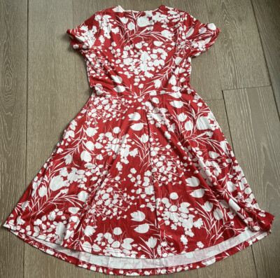 empire waist skater dress Womens V Neck Short Sleeve Casual Flare Knee Length Empire Waist Skater  Dress XL