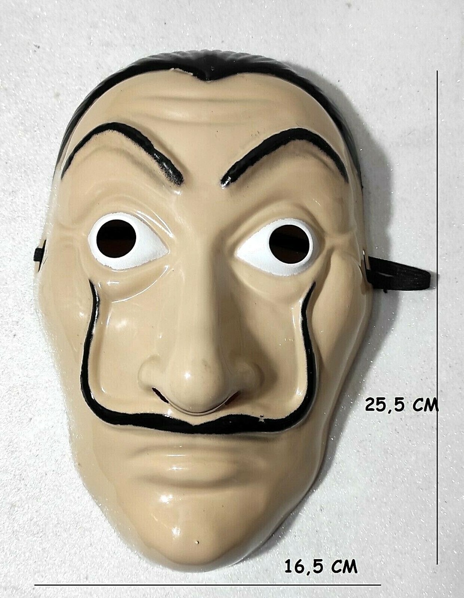 Maschera Ufficiale La Casa De Papel - Salvador Dal&igrave;, Per Halloween E Feste A Tema