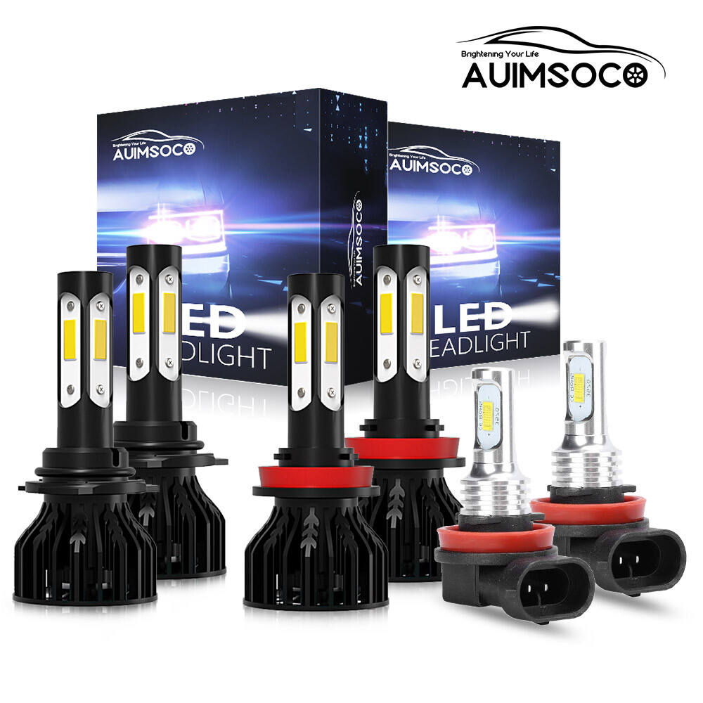 For Honda HR-V 2019-2021 6x LED Headlight 9005 H11 H11 High Low Beams Fog Light