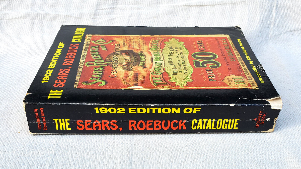 1902 Edition REPRINTED in 1969 Vintage Sears Roebuck & CO Catalog