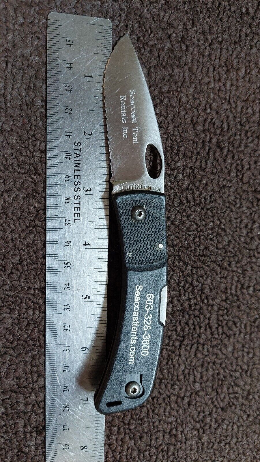 Cutco 1891 Pocket Knife Serrated Edge Blade Lockback USA eBay