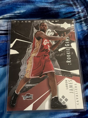 Lebron James 2003 Upper Deck Black Diamond Rookie Gem 5x7 Jumbo RC