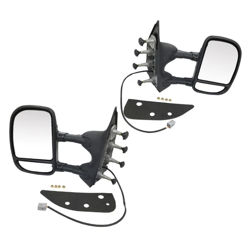 Pair Power Folding Mirrors Fits 2009-2016 Ford E-350 E-450 Super Duty 5.4L 6.8L