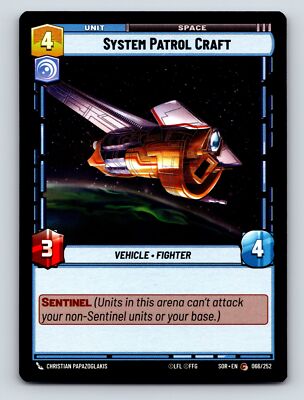 System Patrol Craft Vehicle Fighter Unit Space Sentinel 4C 3H 4P