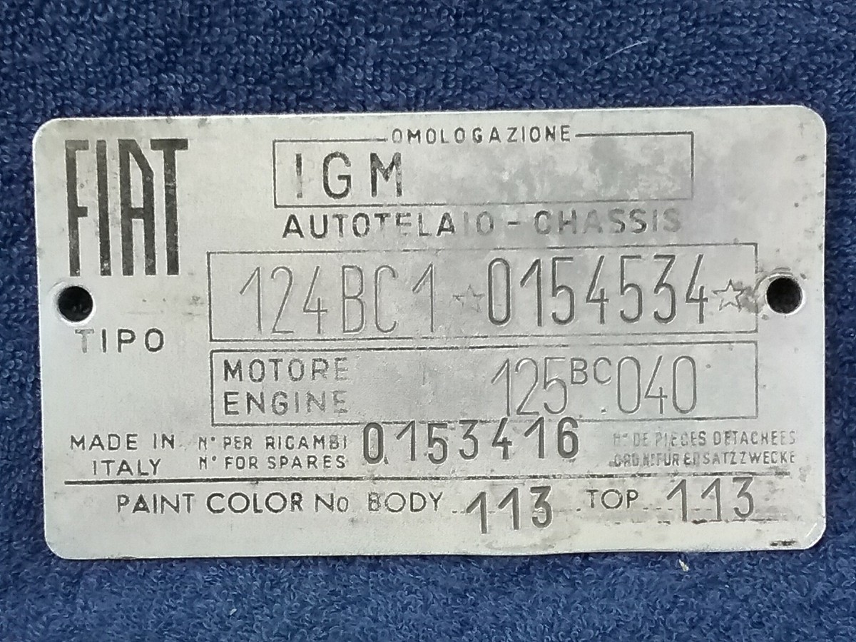 専用 イタリアの古い自動車用ナンバープレート　フィアット等用 imgrc0098344788.jpg