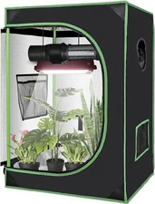 48"x24"x60" Grow Tent Hydroponic Window Floor Tray for Indoor Plant Growing 2x4