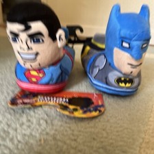 Slippers DC Batman/ Superman Non Slip Warm Child's 9-10 New, Tags