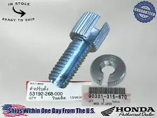 Honda OEM Clutch Brake Cable Adjuster Nut & Screw 90321-315-670/53192-268-000