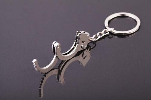 10 PIEZAS Llaveros Llavero Llavero Esposas Colgante Mini Talla Hombre Regalo - Imagen 5 de 6