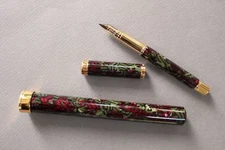 Waterman Lady Agathe Fountain Pen Magenta Bronze 18K Gold Medium Pt New In Box *