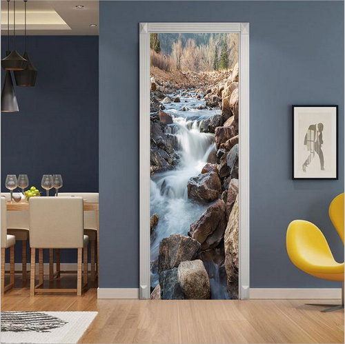 PVC Sonnenblume Landschaft Kunst Wandtattoo Wandbild 3D Türaufkleber Zuhause Zimmer Dekor - Bild 26 von 95