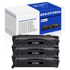 Toner 3 pezzi CF280A 80A per HP LaserJet Pro 400 M401dn M401dn M401dw MFP M425dn