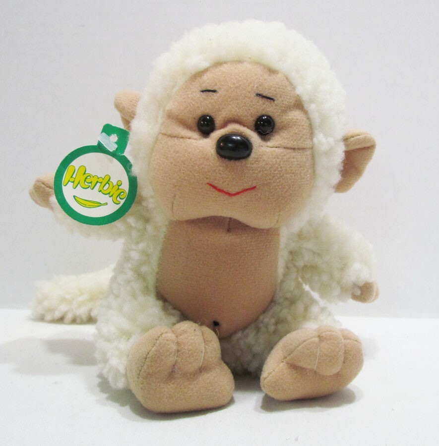HERBIE THE MONKEY 1989 PLUSH DOLL STUFFED ANIMAL by PRESENTS UNUSED W